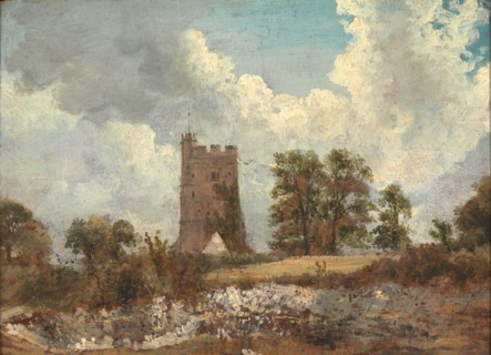 Landscape with a Church, Frederick W. Watts, 1800-1862, British