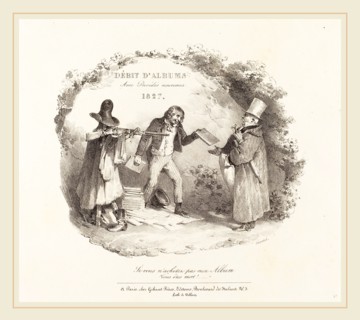 Nicolas-Toussaint Charlet (French, 1792-1845), Débit d'Albums avec Procédés nouveaux (New Methods
