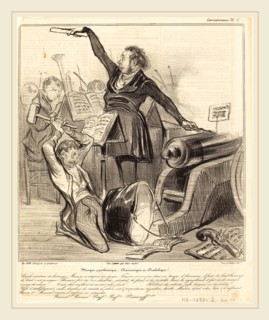 Honoré Daumier (French, 1808-1879), Musique pyrothecnique, Charivarique et Diabolique, 1838,