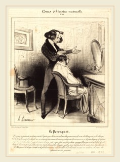 Honoré Daumier (French, 1808-1879), Le Perroquet, 1838, lithograph on newsprint