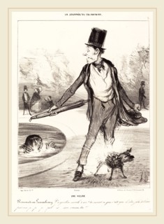 Honoré Daumier (French, 1808-1879), Une heure, 1839, crayon lithograph in black on wove paper