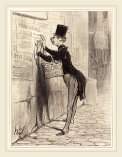 Honoré Daumier (French, 1808-1879), Le Placeur, 1842, lithograph