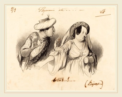Honoré Daumier (French, 1808-1879), Sortez! (Bajazet), 1841, lithograph