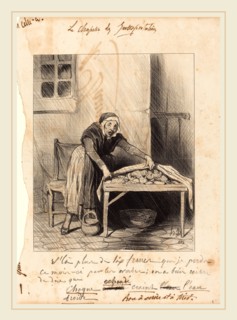 Honoré Daumier (French, 1808-1879), V'la plus de six francs que je perds, 1843, lithograph