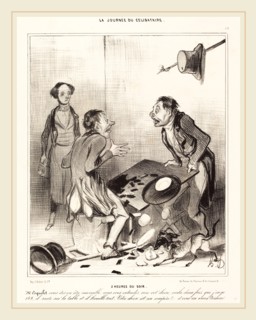 Honoré Daumier (French, 1808-1879), 5 heures du soir, 1839, crayon lithograph in black on wove