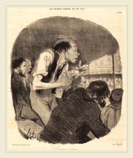 Honoré Daumier (French, 1808-1879), A la porte Saint-Martin, 1846, lithograph on newsprint