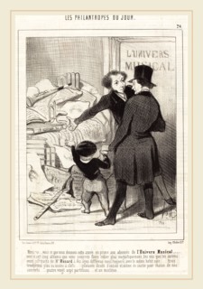 Honoré Daumier (French, 1808-1879), Monsieur voici ce que nous donnons en prime, 1845, lithograph