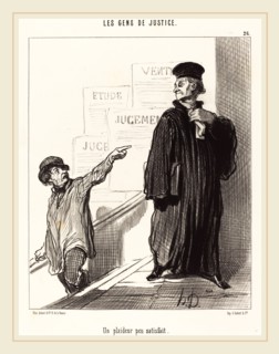 Honoré Daumier (French, 1808-1879), Un Plaideur peu satisfait, 1846, lithograph