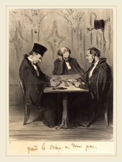 Honoré Daumier (French, 1808-1879), Quand le crime ne donne pas, 1848, lithograph