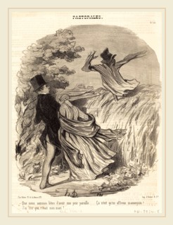 Honoré Daumier (French, 1808-1879), Que nous sommes bÃªtes d'avoir une peur pareille, 1845,