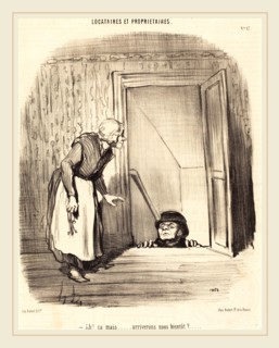 Honoré Daumier (French, 1808-1879), Ah! Ã§a mais arriverons-nous bientÃ´t?, 1847, lithograph on