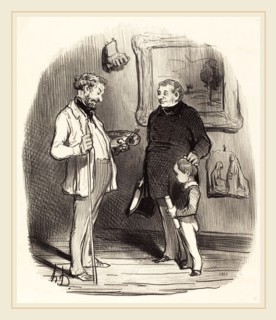 Honoré Daumier (French, 1808-1879), V'la mon petit s'il n'a pas assez de moyens, 1850, lithograph