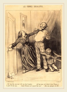 Honoré Daumier (French, 1808-1879), Ah! vous Ãªtes mon mari, ah! vous Ãªtes le maÃ®tre, 1849,
