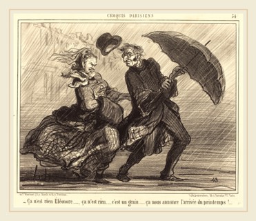 Honoré Daumier (French, 1808-1879), Ã§a n'est rien Ãâléonoreca n'est rien, published 1857,