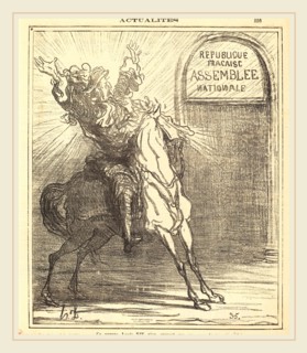 Honoré Daumier (French, 1808-1879), Ce pauvre Louis XIV n'en croyant pas ses yeux, 1871, gillotype