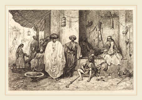 Alexandre-Gabriel Decamps (French, 1803-1860), Le Corps de Garde, in or after 1834, etching on