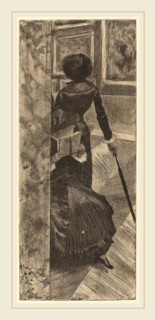 Edgar Degas (French, 1834-1917), Mary Cassatt at the Louvre: The Paintings Gallery (Au Louvre: La