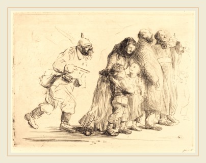 Jean-Louis Forain, The Notables (large plate), French, 1852-1931, c. 1915, etching and drypoint