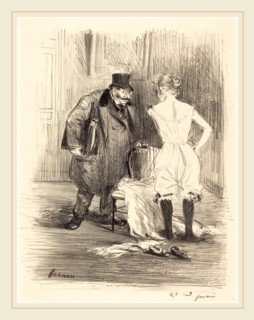 Jean-Louis Forain (French, 1852-1931), A Seizure, c. 1891, lithograph