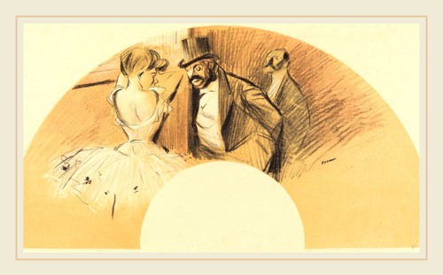 Jean-Louis Forain, Fan, French, 1852-1931, 1903, transfer lithograph