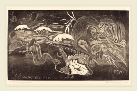 Paul Gauguin (French, 1848-1903), The Universe is Created (L'Univers est cree), c. 1894, woodcut