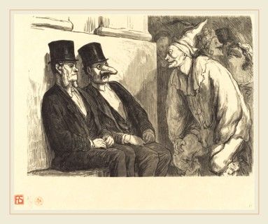 Etienne after Honoré Daumier (French, active 19th century), Bal de l'Opera: Tu t'amuses trop!,