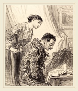 Paul Gavarni (French, 1804-1866), Discussion of Budget, lithograph