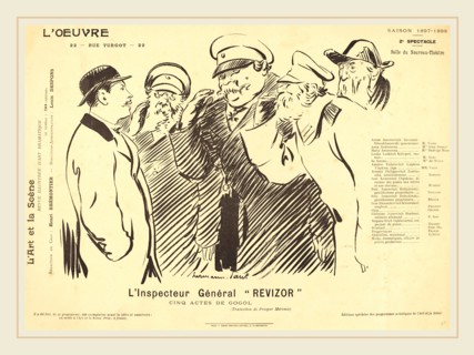 Hermann-Paul (French, 1864-1940), L'Inspecteur Général Revizor, 1898, photorelief on wove paper