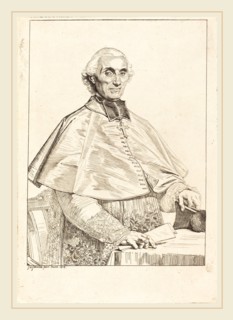 Jean-Auguste-Dominique Ingres (French, 1780-1867), Gabriel Cortois de Pressigny, 1816, etching