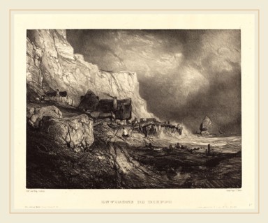 EugÃ¨ne Isabey (French, 1803-1886), Environs de Dieppe, 1832, lithograph on chine collé