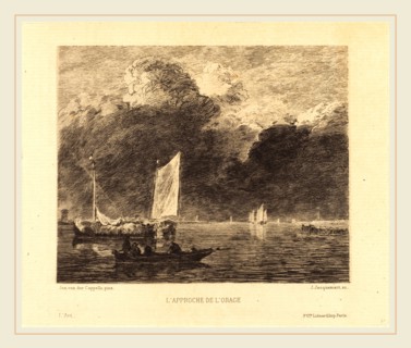 Jules-Ferdinand Jacquemart after Jan van de Cappelle (French, 1837-1880), L'Approche de l'Orage