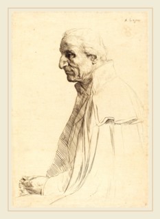 Alphonse Legros, Old Spaniard (Vieil Espagnol), French, 1837-1911, etching