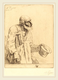 Alphonse Legros (French, 1837-1911), Beggar (Le mendiant), 1881, etching