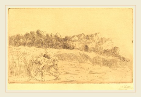 Alphonse Legros, Harvesters (Les moissoneurs), French, 1837-1911, etching