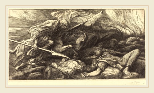 Alphonse Legros, The Triumph of Death: After the Battle (Le triomphe de la mort: Apres le combat),