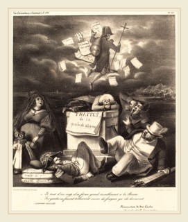 Benjamin Roubaud, Résurrection de don Carlo, 1830s, lithograph
