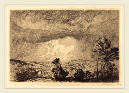 Auguste LepÃ¨re, Storm on the Dune, Vendee (L'orage sur la dune, Vendee), French, 1849-1918,