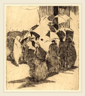 Edouard Manet (French, 1832-1883), Line in Front of the Butcher Shop (Queue devant la boucherie),