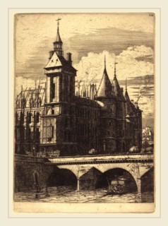 Charles Meryon (French, 1821-1868), La Tour de l'Horloge, Paris (The Clock Tower, Paris), 1852,