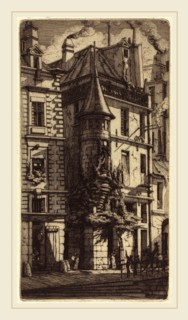 Charles Meryon (French, 1821-1868), Tourelle de la Rue de la Tixéranderie, Paris (House with a