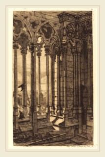 Charles Meryon (French, 1821-1868), La galerie Notre-Dame, Paris (The Gallery of Notre Dame,