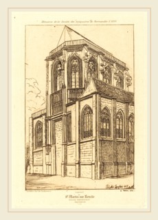 Charles Meryon after Polycles Langlois (French, 1821-1868), Chevet de St. Martin-sur-Renelle (The