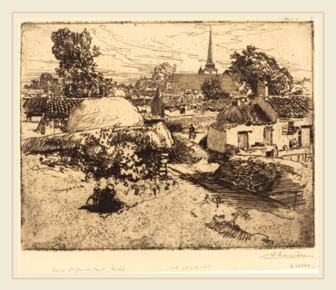 Auguste LepÃ¨re (French, 1849-1918), View of St.-Jean-de-Mont, Vendee (Vue de St.-Jean-de-Mont,