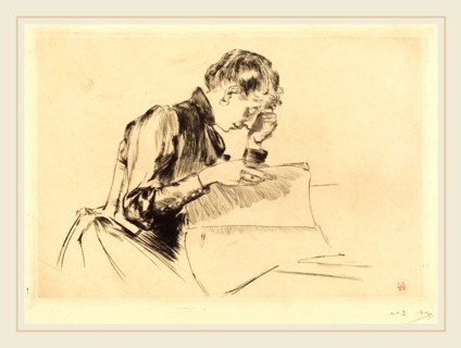 Auguste LepÃ¨re (French, 1849-1918), Images (Les images), 1889, drypoint