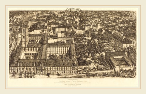 Charles Meryon (French, 1821-1868), CollÃ¨ge Henri IV, Paris, ou Lycée Napoléon (Henry IV College
