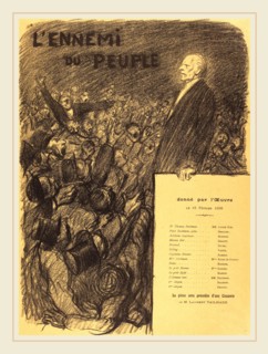 Théophile Alexandre Steinlen (Swiss, 1859-1923), L'Ennemi du peuple, 1899, lithograph in black on