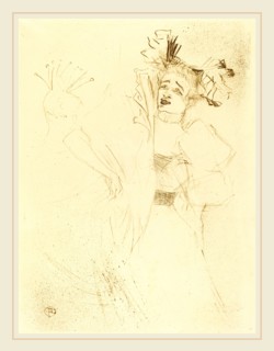 Henri de Toulouse-Lautrec (French, 1864-1901), Lender Full Face in "Chilperic" (Lender de face dans