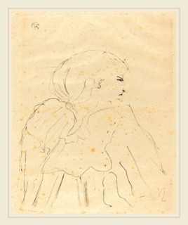 Henri de Toulouse-Lautrec (French, 1864-1901), Cassive, 1896, lithograph in black on hand-made