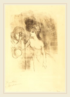 Henri de Toulouse-Lautrec (French, 1864-1901), Anna Held and Baldy (Anna Held et Baldy), 1896,