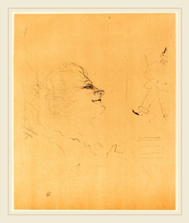 Henri de Toulouse-Lautrec (French, 1864-1901), Pessima, 1898, lithograph in black and beige